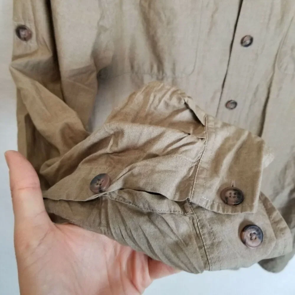 Duluth Trading Co Mens Work Shirt Size LT Utility Gorpcore Outdoor Minimalist